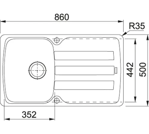 Кухонная мойка Franke Antea AZG 611-86 белый