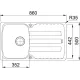 Кухонная мойка Franke Antea AZG 611-86 белый