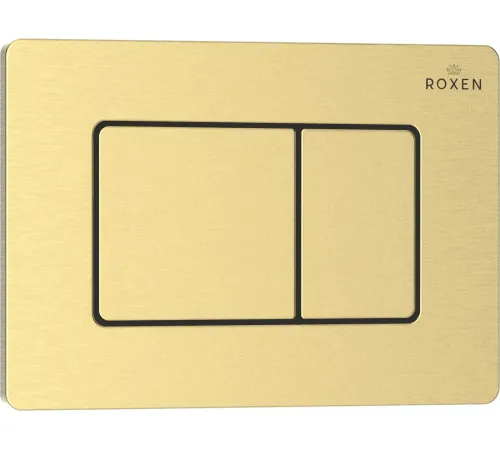 Унитаз подвесной Roxen Royal Matt в комплекте с инсталляцией StounFix Dual Fresh 6 в 1 968299 кнопка: брашированное золото
