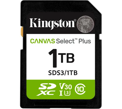 Карта памяти Kingston Canvas Select Plus SDXC 1TB SDS3/1TB