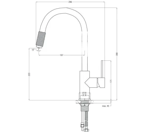Смеситель Deante Aster BCA B64M