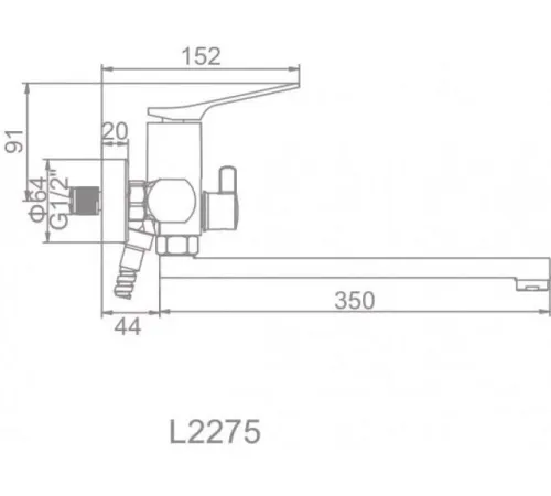 Смеситель Ledeme L2275