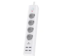 Сетевой фильтр Cablexpert Exnovo EXN-4-U4-W-2