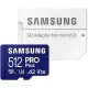 Карта памяти Samsung PRO Plus microSDXC 512GB MB-MD512SA с адаптером
