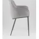 Стул с подлокотниками Stool Group Твигги LV-118-RlS-08-7005 шенилл серый/серый