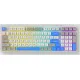 Клавиатура Ritmix RKB-598BL серый/белый