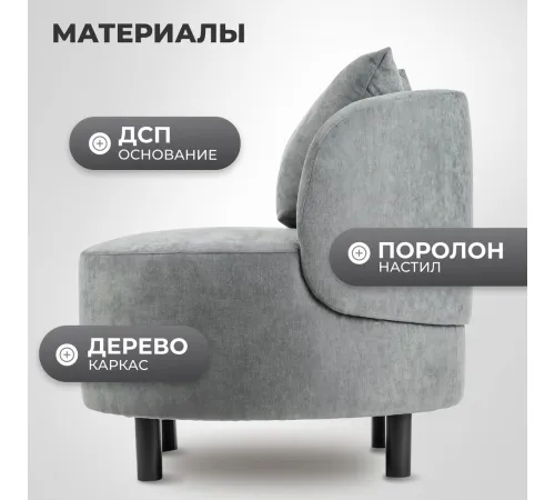 Интерьерное кресло Mio Tesoro Милан 1 JH3565-16
