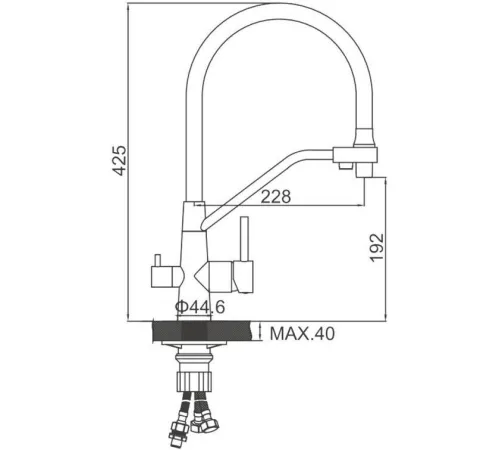 Смеситель Ledeme L74855-2