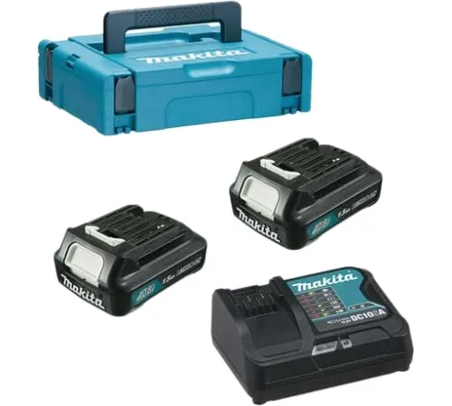 Аккумулятор с зарядным устройством Makita BL1016 + DC10SB 12В/1.5 Ah + 10.8-12В