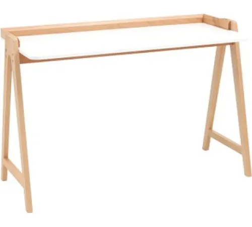 Стол Stool Group Pyramid 118x53 T-002-P белый/светлое дерево