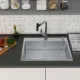 Кухонная мойка Roxen Simple 560220-70 сатин с коландером и дозатором