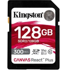 Карта памяти Kingston Canvas React Plus SDXC 128GB SDR2/128GB