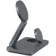 Беспроводное зарядное Magssory Yoga 3 в 1 Charging Station для Apple Qi2 WCH016m темно-серый