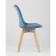Стул Stool Group Frankfurt велюр синий