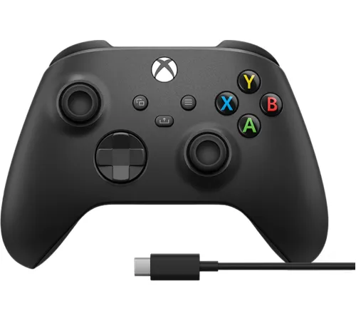 Геймпад Microsoft Xbox + USB-C кабель черный