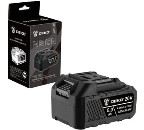 Аккумулятор Deko R-UNV5.0 CORE 083-1016 20В/5 Ач