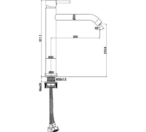 Смеситель Maxonor Pure Life PL1187