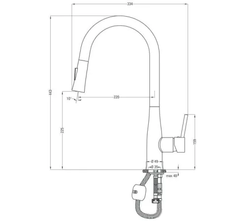 Смеситель Deante Lukrecja BDH B720
