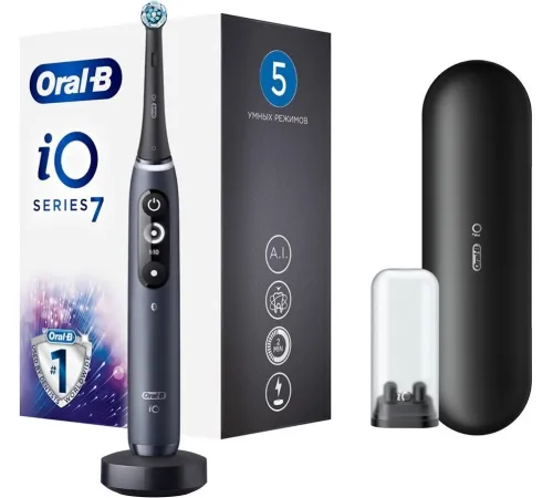 Электрическая зубная щетка Oral-B iO 7 черный