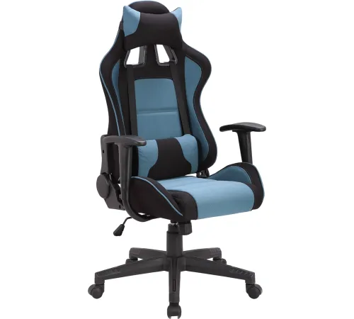 Игровое геймерское кресло Brabix GT Racer GM-100 черный/голубой