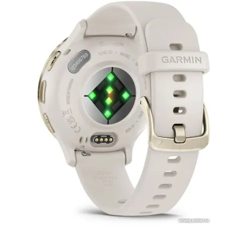 Умные часы Garmin Venu 3S слоновая кость, с силиконовым ремешком