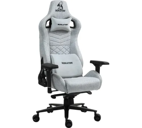 Игровое геймерское кресло Evolution Conqueror fabric серый