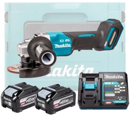 Угловая шлифмашина Makita GA013GU201 с 2-мя АКБ, кейс