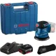 Эксцентриковая шлифмашина Bosch GEX 185-LI Professional 06013A5021 с 1-м АКБ, кейс