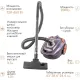 Пылесос Endever SkyClean VC-250 серый/фиолетовый