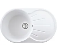 Кухонная мойка Berge BR-7501 белый матовый