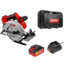 Дисковая циркулярная пила Wortex CCS 1819-1 1329533 с 1-м АКБ, кейс