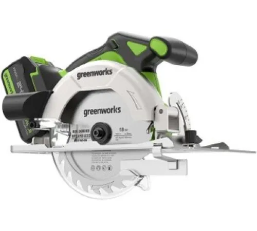Дисковая циркулярная пила Greenworks GD24CS165 1501607CUG с 1-им АКБ