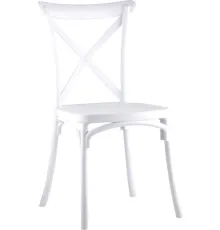 Стул Stool Group Кроссбэк пластиковый белый