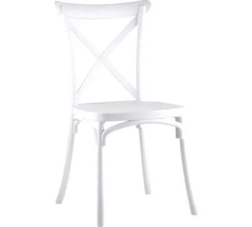 Стул Stool Group Кроссбэк пластиковый белый