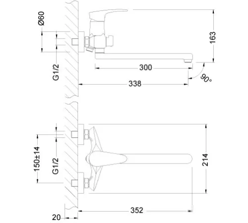 Смеситель Lemark Linara LM0451C