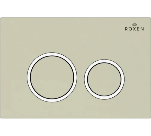 Унитаз подвесной Roxen Vine Tornado в комплекте с инсталляцией StounFix Dual Fresh 6 в 1 979011 кнопка: бежевый