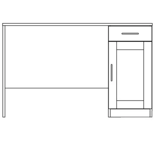 Стол Mio Tesoro Кастор 116x65 2.03.06.030.3 дуб сонома