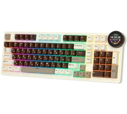 Клавиатура Royal Kludge N99 Mokko Grey RK Violet