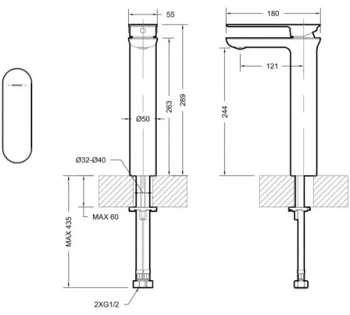 Смеситель Bravat Gina F165104C-A-ENG