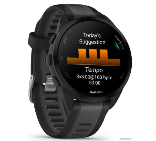 Умные часы Garmin Forerunner 165 черный/сланцево-серый