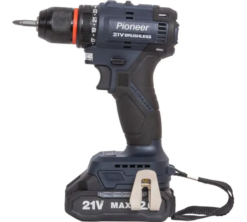 Дрель-шуруповерт Pioneer Tools CD-E2012BL-01C с 1-им АКБ, кейс