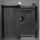 Кухонная мойка ARFEKA Eco AR мойка 500*500, коландер G, дозатор Black Decor