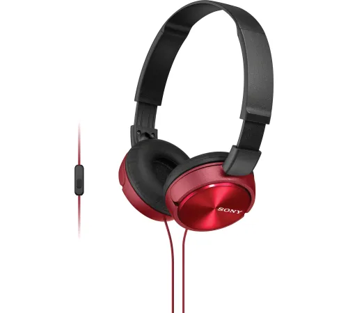 Наушники с микрофоном Sony MDR-ZX310AP красный