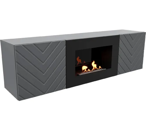 Биокамин Firelight BFP/P-1400V графит