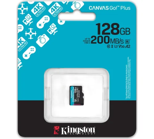 Карта памяти Kingston Canvas Go! Plus microSDXC 128GB SDCG4/128GBSP