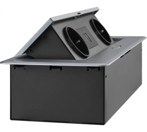 Сетевой фильтр CACTUS CS-SOCKET-EU/USBA-GY