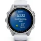 Умные часы Garmin Fenix 8 43мм серебристый, белый ремешок