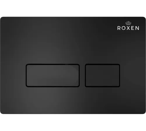 Унитаз подвесной Roxen Vine Tornado в комплекте с инсталляцией StounFix Dual Fresh 6 в 1 979001 кнопка: черный матовый