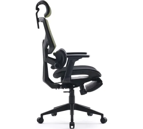 Кресло CACTUS CS-CHR-MC01-LGNBK черный/салатовый