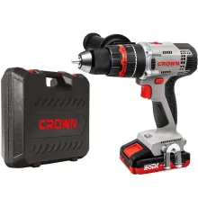 Ударная дрель-шуруповерт Crown CT21075HMX-2 BMC с 2-мя АКБ, кейс